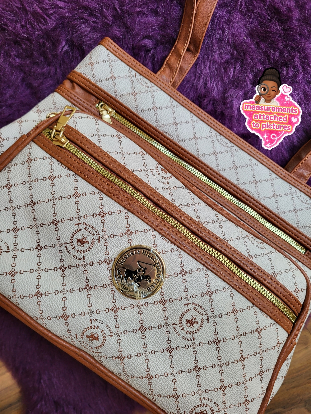 Cream & Tan Shoulder Bag| New